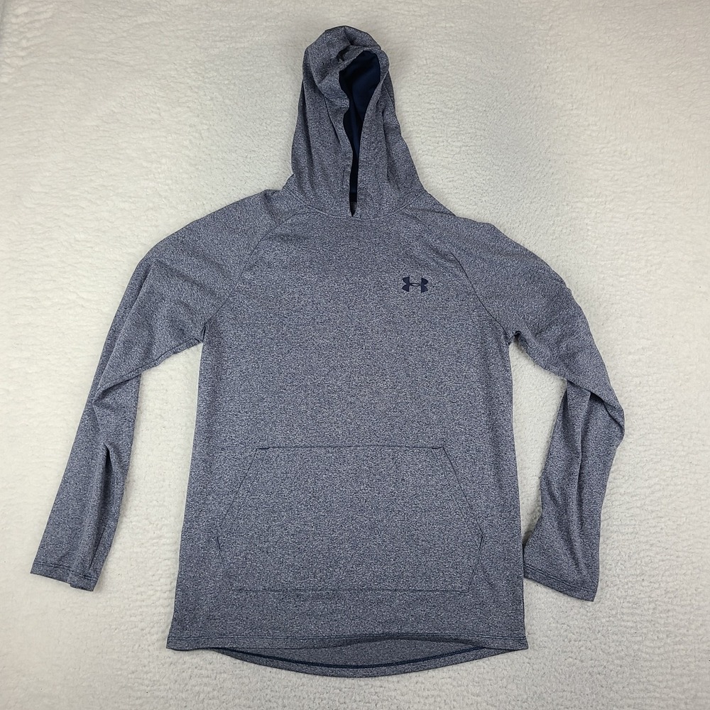 Under Armour Hoodie Mens Small Blue Loose Heatgear Activewear